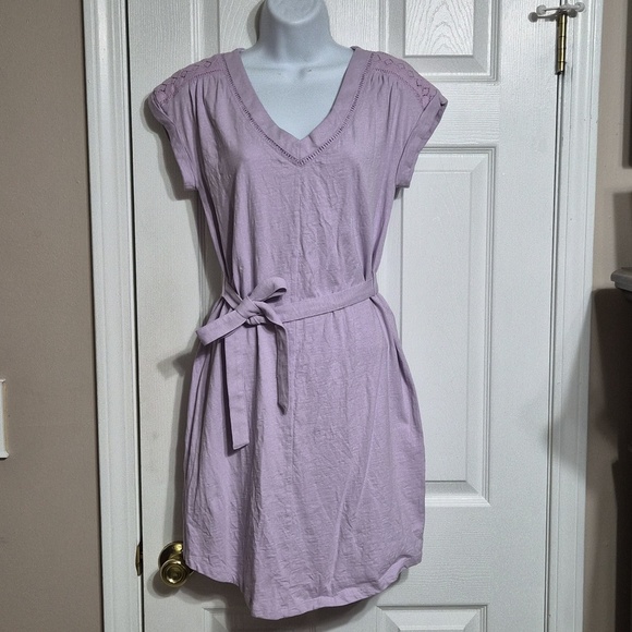 Sonoma Dresses & Skirts - NWOT Sonoma Tie Waist Dress Lavender Size XS